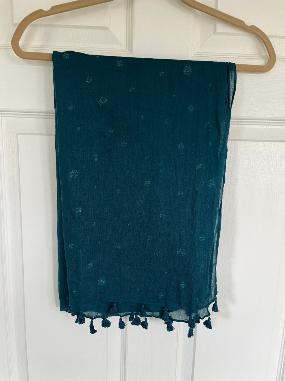 Banana Republic Teal Lightweight Draped Scarf
